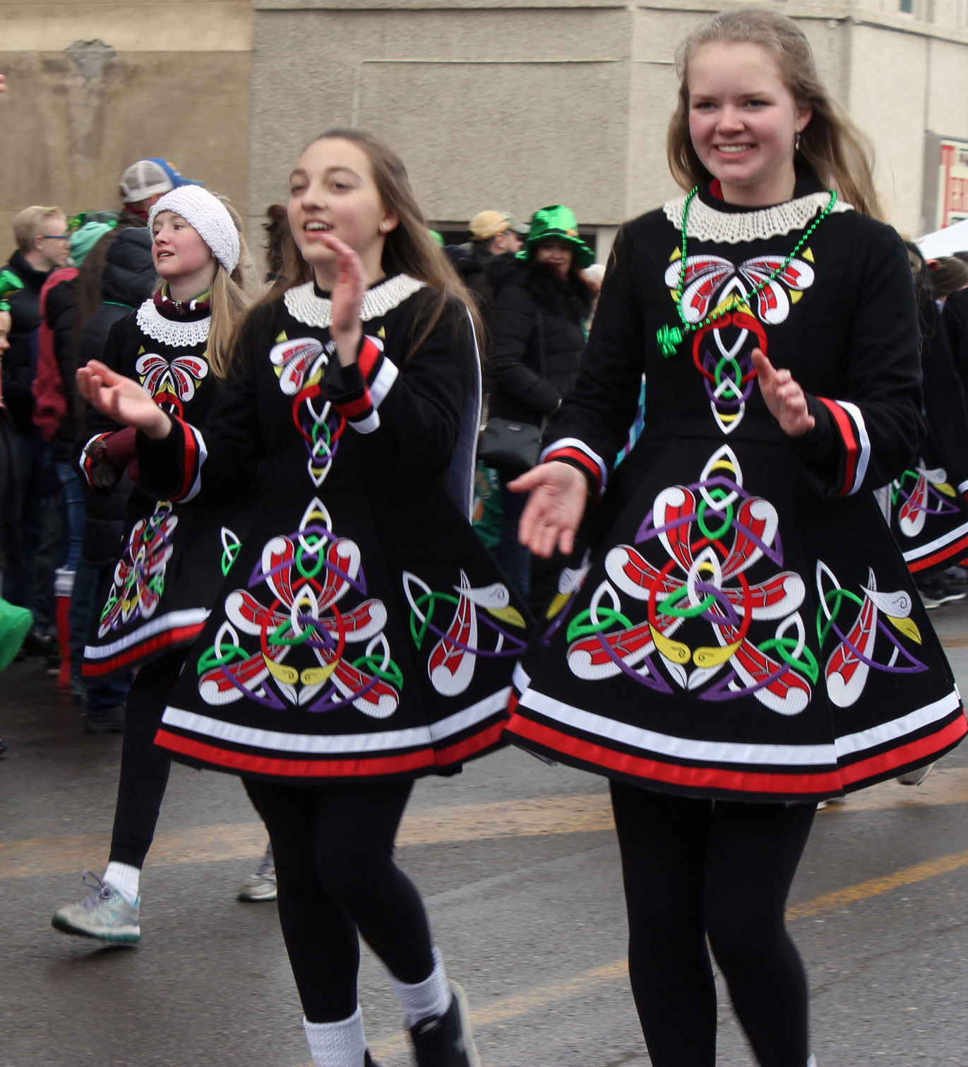 Irish step dancers